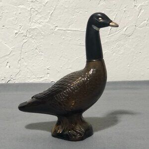Vintage Avon Brown Glass Bottle GOOSE Decanter 5 oz Empty Bottle